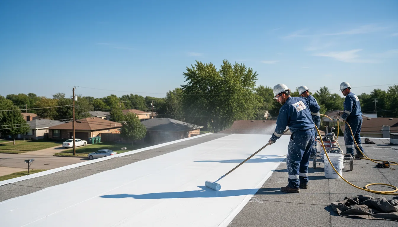 Commercial roof coating in Hampden Sydney, VA near me